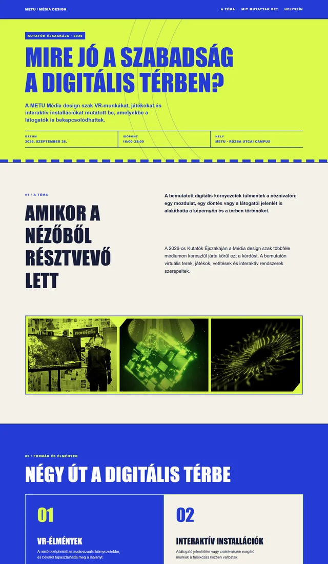 Kobalt és lime poszter színezett képpanelekkel