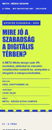 Signal Lab mobilnézetének részlete